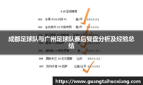成都足球队与广州足球队赛后复盘分析及经验总结